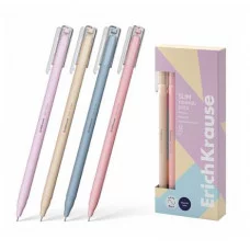 Ручка шариковая ErichKrause Slim Stick Tiramisu 0.7, цвет чернил синий 1шт 61045