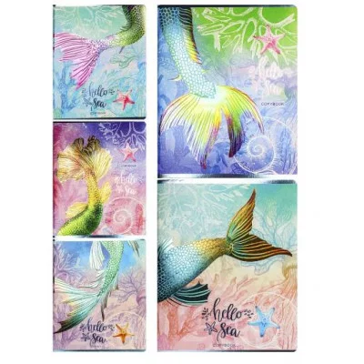 Тетрадь КЛЕТКА 96л. ПЕРЕЛИВАЮЩАЯСЯ ЧЕШУЯ (96-1264) , твин-лак, хол. тисн. 96-1264