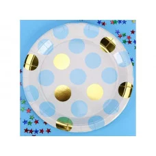 Бумажные тарелки с   тиснением   Модный узор, 23 см, 6 шт ФЛ-2778 ФЛ-2778