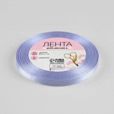 Лента атласная №90 6мм*25±1ярд светло-сиреневый АУ 5036869