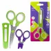 Ножницы ErichKrause Junior Protect, с пластиковым чехлом и именным стикером, 13см, ассорти  58196