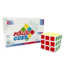 Кубик-Головоломка DE-295/CE-126 3*3, грань 5см, белая основа 316430