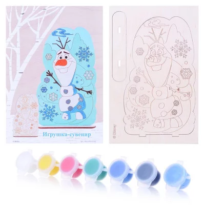 Набор для творчества Роспись по дереву.Игрушка-сувенир Disney. Холодное сердце-2 "Олаф" Фнд-004 Lori 677-512