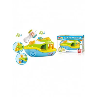 Лодочка развив. на бат. звук. и свет. эффекты в/к 33*15,5*22,5 см. 100667148