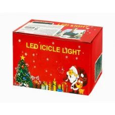 Гирлянда Занавес 1 8х1,4 м прозрачная нить 108 ламп холодный белый свет 8 режимов ГЗ-0013