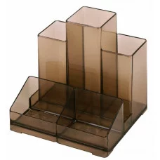 Подставка-органайзер BRAUBERG-CONTRACT, 109х95х101,5 мм, 5 отделений, тонированная, 230994