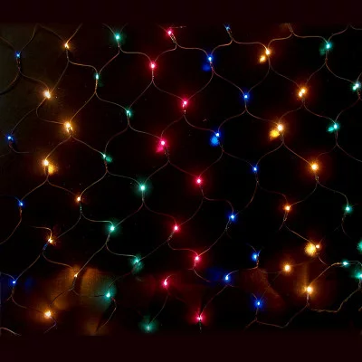 Гирлянда электрическая сетка-рис, 2,10 x 1,40, 320 ламп, цветная, с контроллером WINTER WINGS E02374