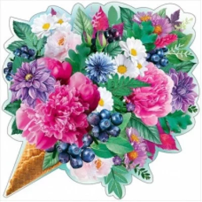 Украшение на скотче Букет в рожке Горчаков 190 01052