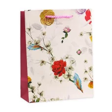 Dream cards Пакет подарочный с мат. лам. 31х42х12 см (XL) Завораживающие цветы, 210 г ПП-4173