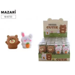 Точилка пластиковая CUTIE, 1 отверстие для заточки, ассорти 2 дизайна, ПВХ-упаковка M-6733