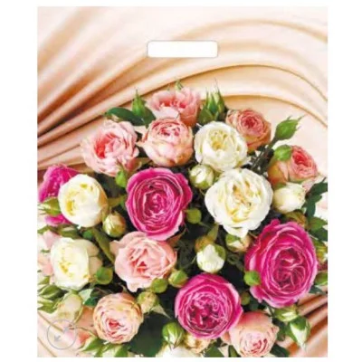 Пакет с прорубной ручкой ТИКО Желанный букет 45*38 1118