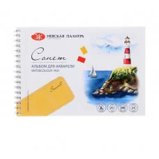 Альбом для Акварели 148*210 200г/м А5 ЗХК Сонет 24л на гребне 80451622 5185939