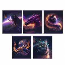 Тетрадь А5, 1 шт, 48л "Космические миражи " КанцЭксмо ТКФ488792