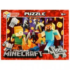 По мотивам Майнкрафт. Пазлы классические 367461