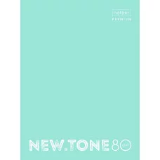 "Premium" Тетрадь 80л А4ф на 4-х кольцах клетка 80г/кв.м глянц. ламин. NEWtone PASTEL МЯТА в индив.у 062038