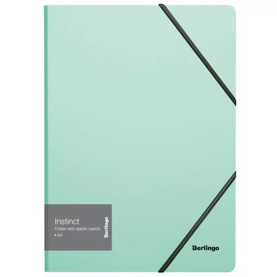 Папка на резинке Berlingo "Instinct" А4, 600мкм, мятный 298252