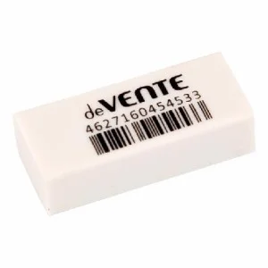 Ластик "deVENTE. Box" синтетический каучук, прямоугольный белый, 31x13x9 мм, dust-free 4070906
