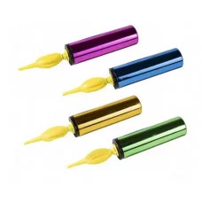 Насос для воздушных шаров Alingar, ручной, двухходовый, 28 см, ассорти, "Металлик микс"(роз,золот,син,зелен) AL9878