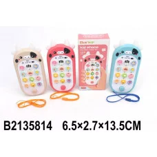 Телефон на бат., звуковые (на англ. языке) и световые эффекты, в/к 6,5*2,7*13,5 см 2135814