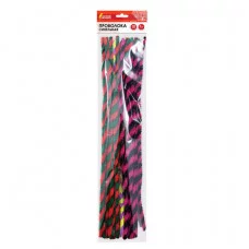 Проволока синельная для творчества "Пушистая", спираль, 6 цв., 30 шт., 0,6х30 см, Вид 2, ОСТРОВ СОКРОВИЩ, 661527