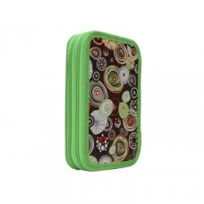 Пенал 2-секц. КАРАМЕЛЬ КОРИЧНЕВАЯ-2 (ПН-0702) 190х115, принт. ткань "гладкая" ПН-0702