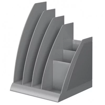 Подставка для бумаг пластиковая ErichKrause Regatta, Classic, серый 61488