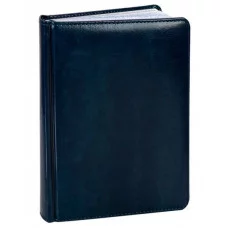 ЕЖЕДНЕВНИК А5, 160л. недатир. TOUCH SKIN - INDIGO (160-3185) кожзам (синий) 160-3185