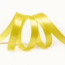 Лента атласная 0,6 см, 25 м, цвет лимон №015 SN598/015