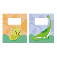 Тетрадь А5 12л "Динозаврики (Универсальная плашка)" КанцЭксмо ТЧКЛ128995