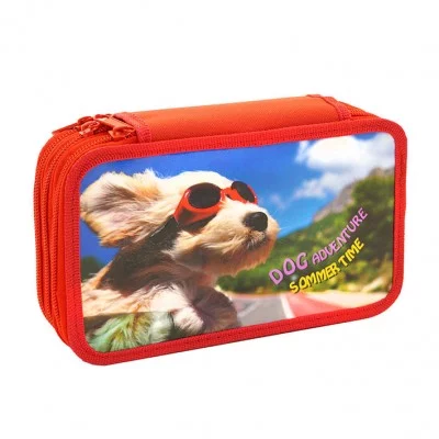 Пенал 3-секционный лам.объем "Dog" 125*205*60 мм 31П26_3_2251 Josef Otten /1 /0 /24 377566