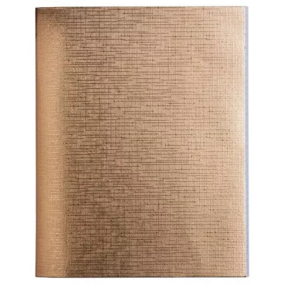 Тетрадь 96л клетка бумвинил "Metallic" золото HATBER 96Т5бвВ1 225523