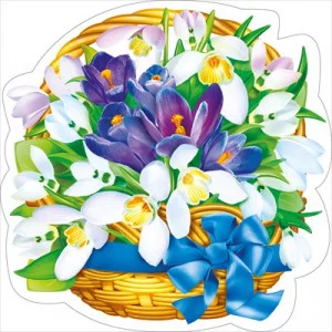 Украшение на скотче Весенняя корзина 080935 080.935
