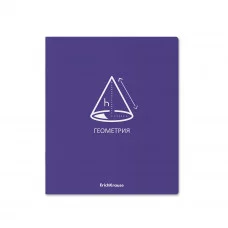 Тетрадь общая ученическая с пластиковой обложкой на скобе ErichKrause As easy as ABC, ГЕОМЕТРИЯ, 48 листов, клетка 59459