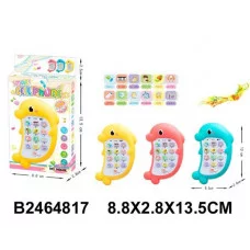 Игрушка развивающая "Телефончик" (англ.язык), 3 цв. в ассорт., свет, звук 8,8*2,8*13,5 см 24648