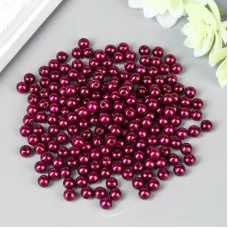 Набор бусин для творчества пластик "Сливовый" набор 200 шт d=0,6 см 4762472