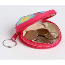 Кошелек дет 13-01-13 Цветы, 6,5*1*5,5 см, отд на молнии, микс 9869966