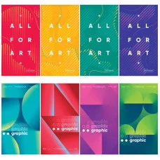 Блокнот А6 48л. на скрепке ArtSpace Mono-trend. Микс 328450