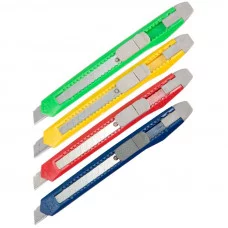 Нож канцелярский 9мм OfficeSpace, с фиксатором 178793