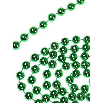 Бусы на ёлку Волшебный праздник, d 1,4 см, длина 1,8 м, зелёные НУ-4230