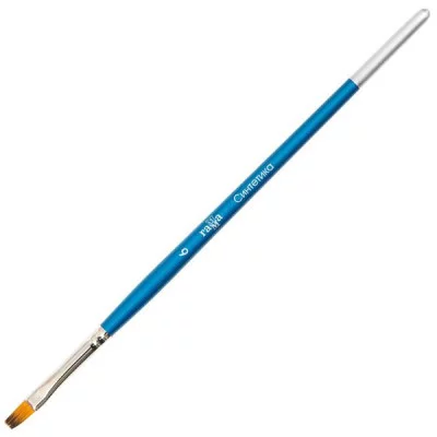 Кисть ГАММА, синтетика (1 штука), плоская, №6, 280618.08.06