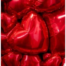 Шар (18\'\'/46 см) Сердце, Красный, 1 шт. 201500R