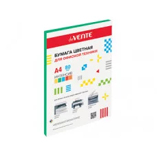 Бумага цветная А4 80г/м2 интенсив 20л зеленый DEVENTE 2072917/2072227 461065