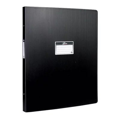Папка с кольцами РЕГИСТР А3 4 кольца 700 мкм 25 мм черный пластик вертикальная 067688