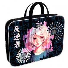 Папка текстильная на молнии ErichKrause с ручками Tokyo Date, A4+ 62912