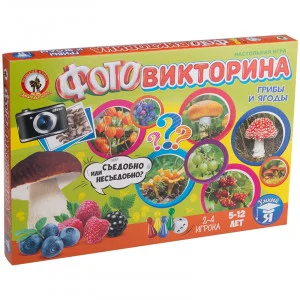 Игра настольная Русский стиль "Викторина. Грибы и ягоды", картонная коробка Стиль 247060