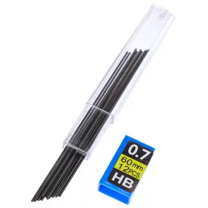 Грифели для механических карандашей d=0,7 mm, HB, 12 шт. ТМ "Profit" К-8208