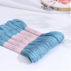 Нитки мулине 8±1м №519, цена за 1шт., светло-голубой АУ 4685563