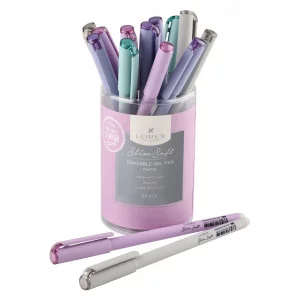 Ручка гелевая стираемая LOREX PASTEL Slim Soft 0,5 мм синий 1 шт ultra-soft touch 211850
