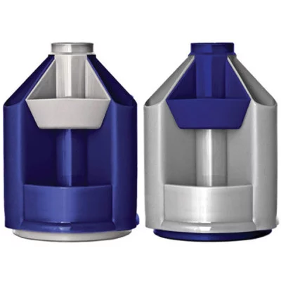 Настольная подставка Стамм "Mini Desk", вращающаяся, серый металлик/синий Стамм 217854