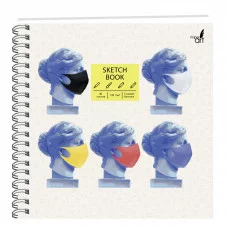 Скетчбук 160х160 40л "SKETCHBOOK. Масочный режим" КанцЭксмо ТСМ404867